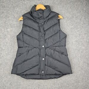 J Crew Vest Womens Medium Gray Sherpa Lined Down Filled Puffer Sleeveless Jacket